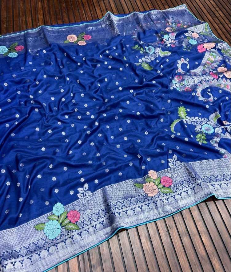 Pure Silk Soft Saree in Black