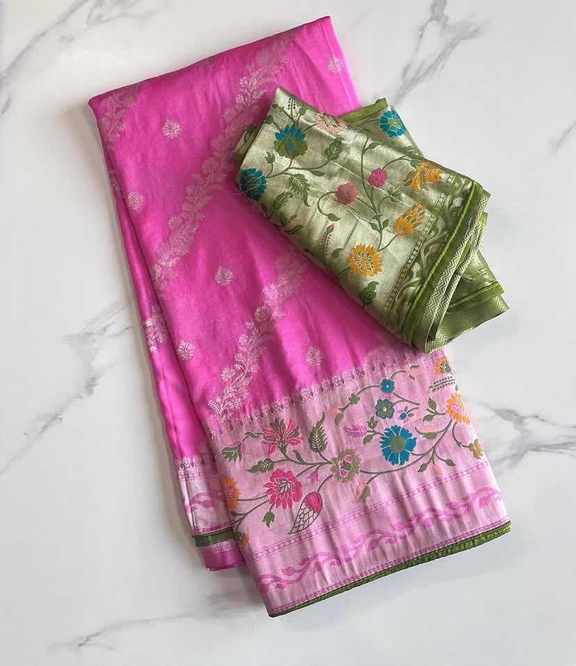 Paithani Silk Crepe Saree