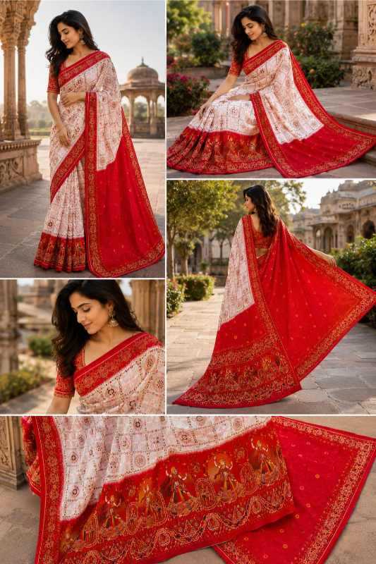 Pashmina Fancy Saree