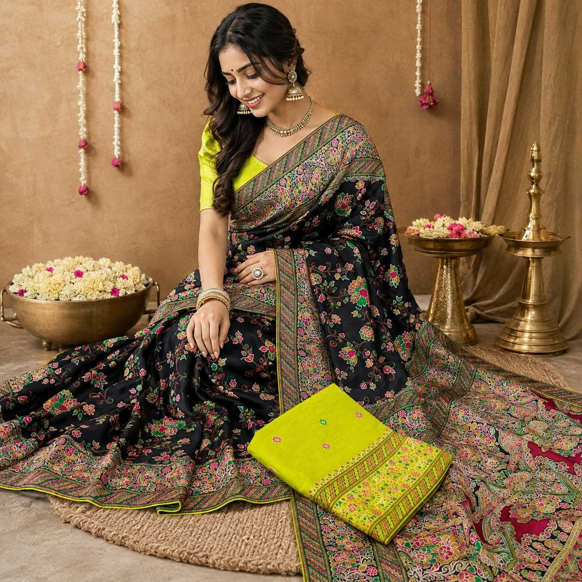 Aabheri Pure Silk Traditional Saree