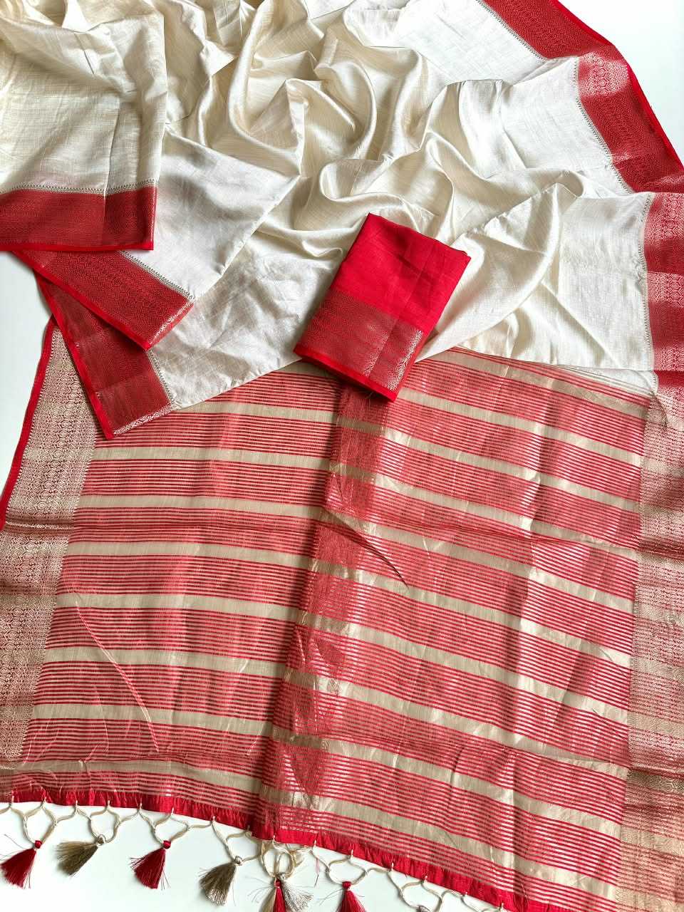 Aadhvini Tussar Silk Saree