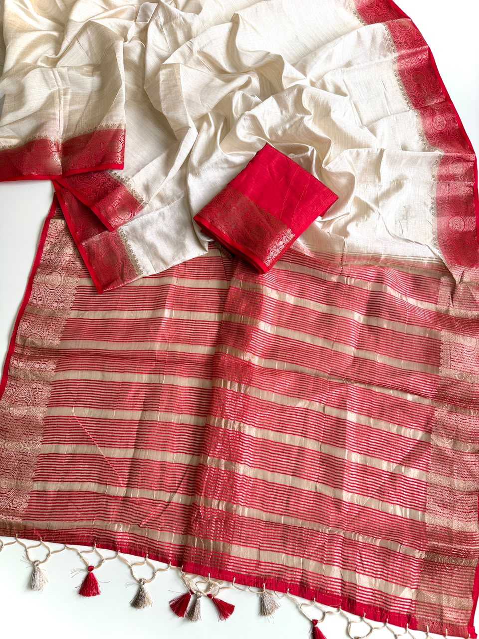 Aadhvini Tussar Silk Saree