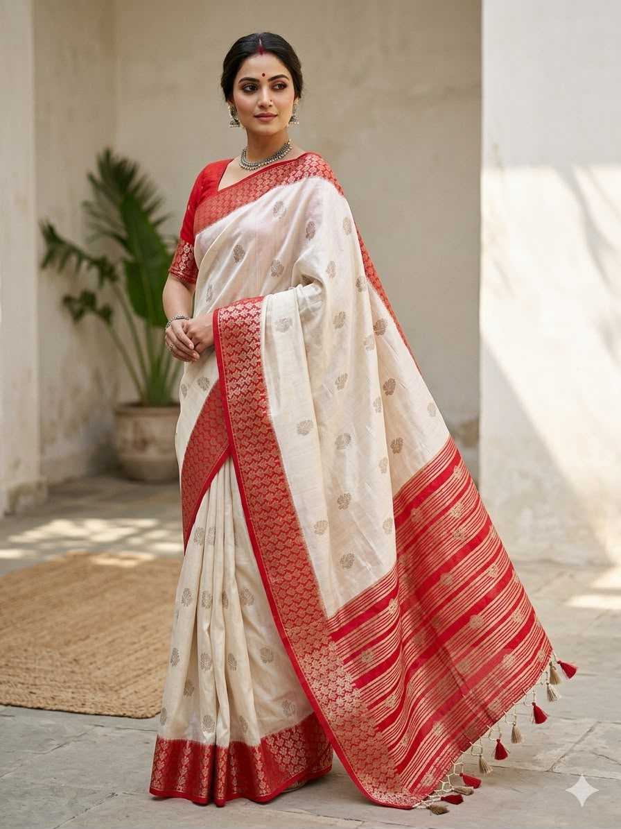 Aakshara Tussar Silk Saree