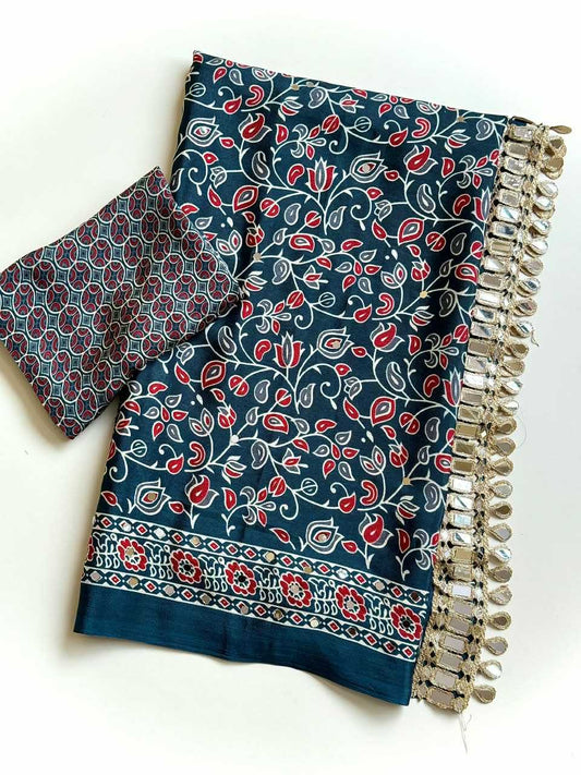 Aamrithika Crepe Silk Soft Saree