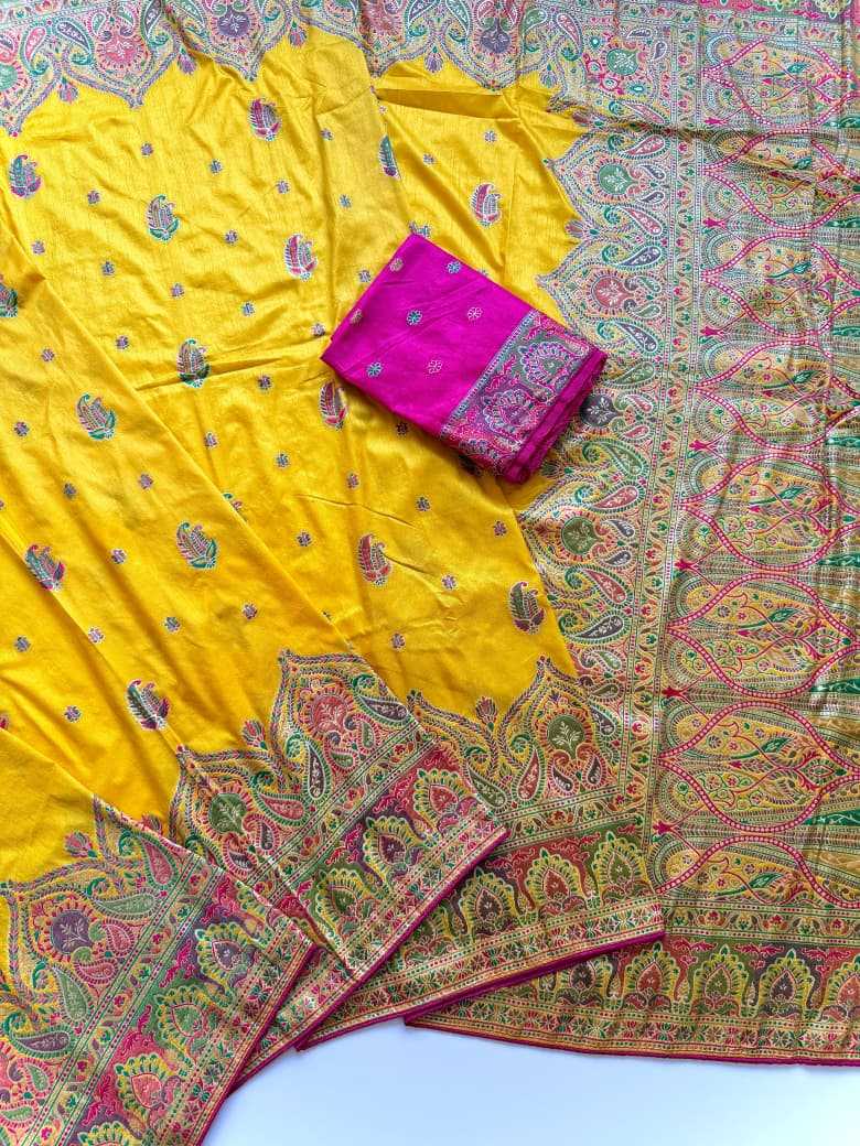 Adhiraani Soft Silk Zari Border Saree