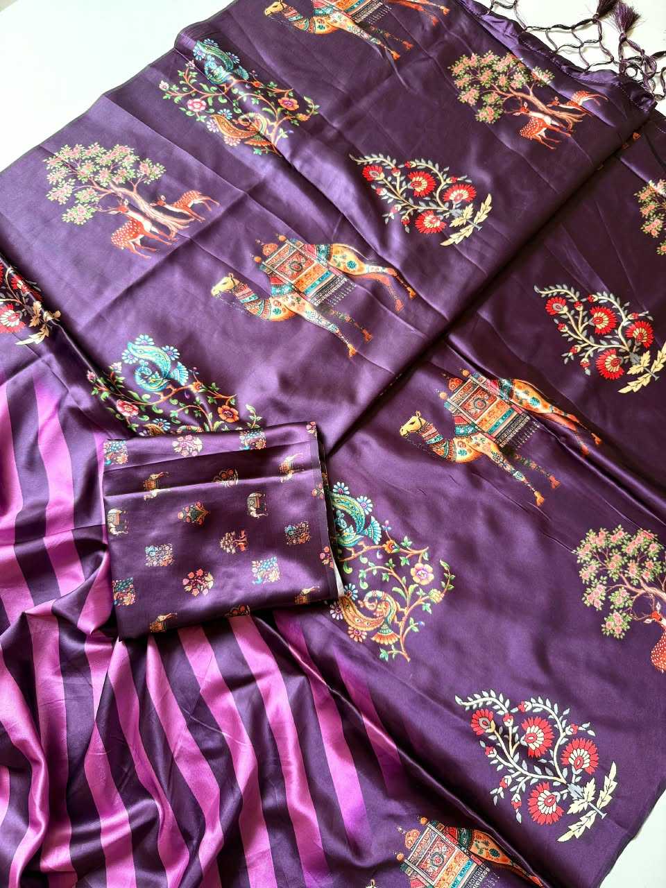 Eshika Satin Silk Soft Saree