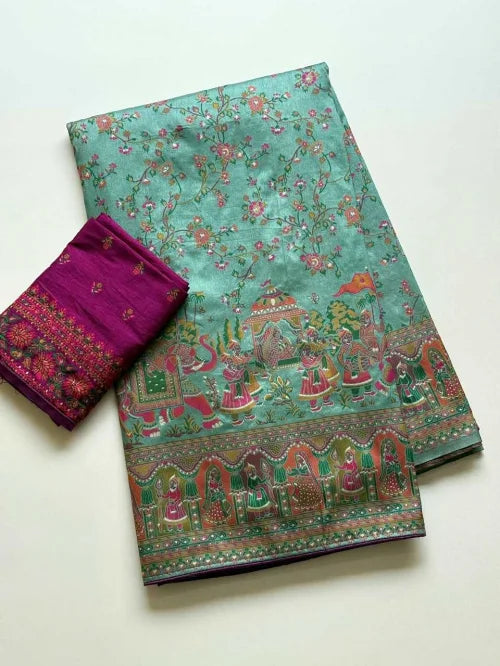 Hansika Pure Silk Traditional Saree