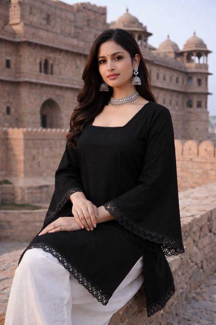 Heavy Roman Silk Casual Kurti
