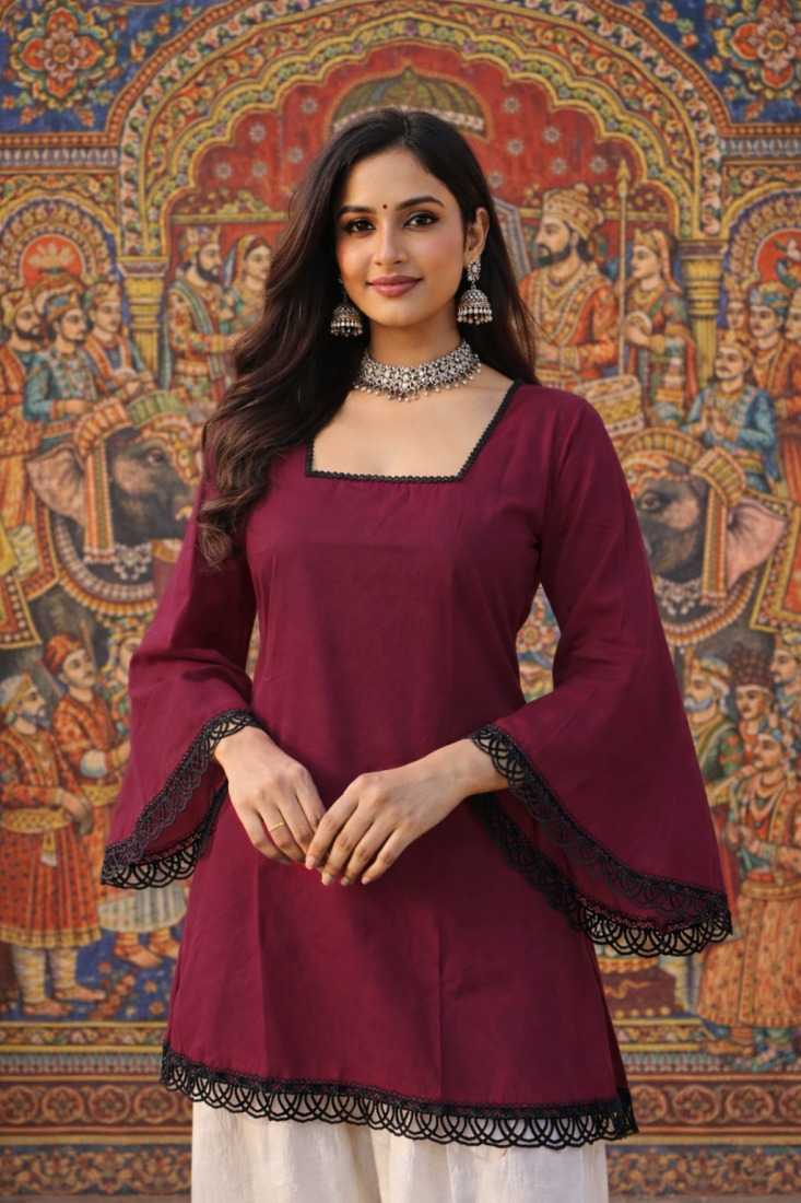 Heavy Roman Silk Casual Kurti
