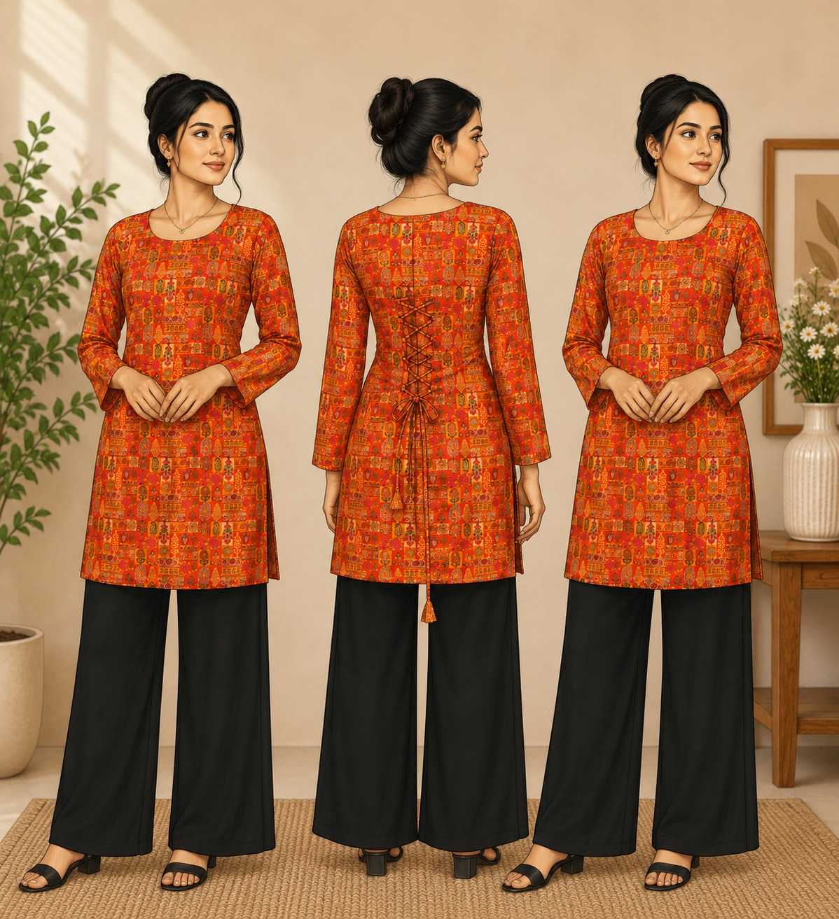 Heavy Rayon Short Kurti