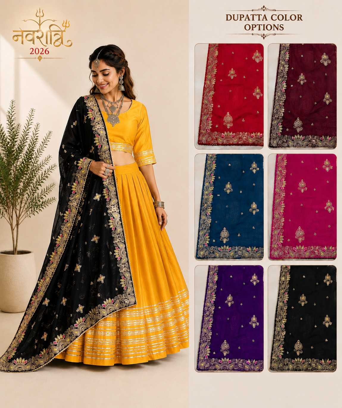 Heavy Roman Silk Traditional Lehenga