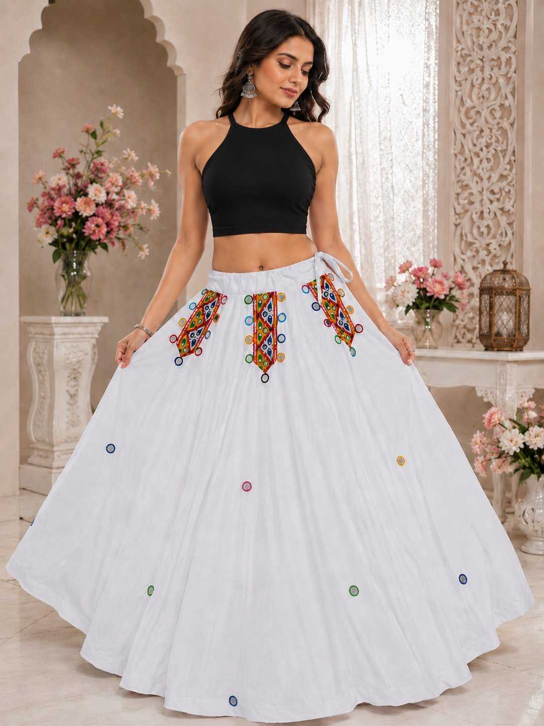 Twill Net Designer Lehenga
