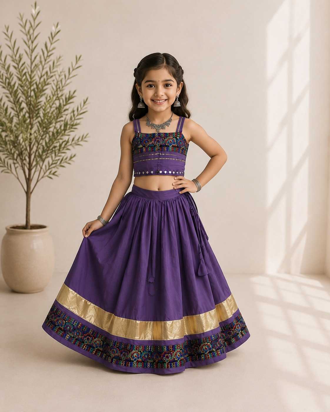 AGE Premium Roman Silk Kids Ethnic Wear