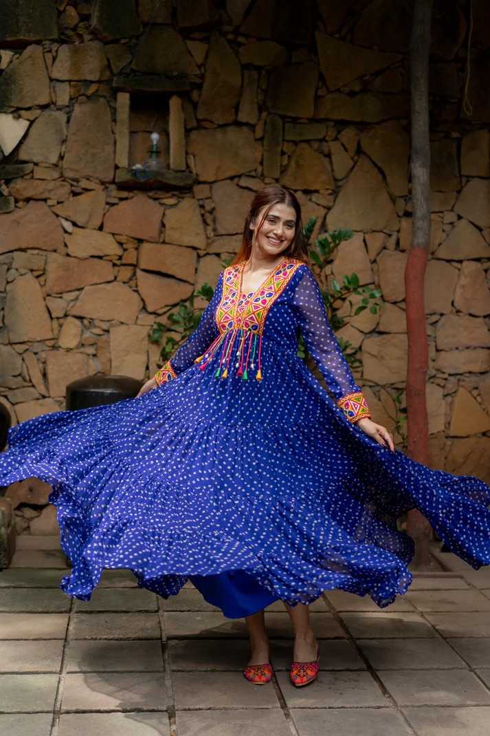 Georgette Embroidery Gown