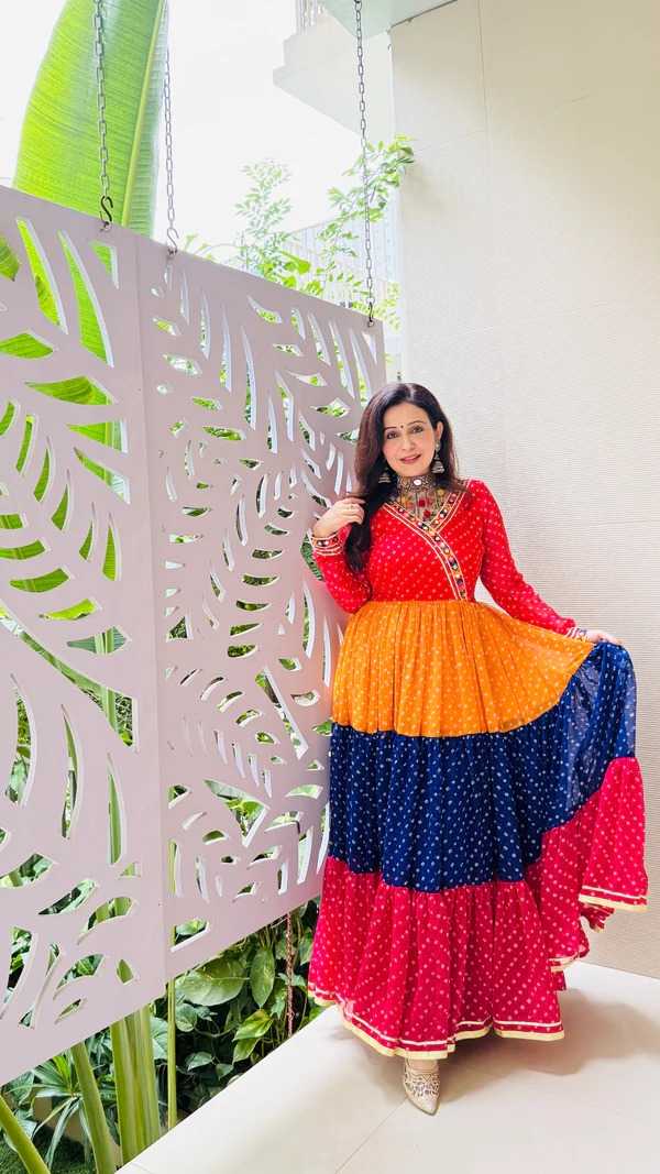 Georgette Embroidery Gown