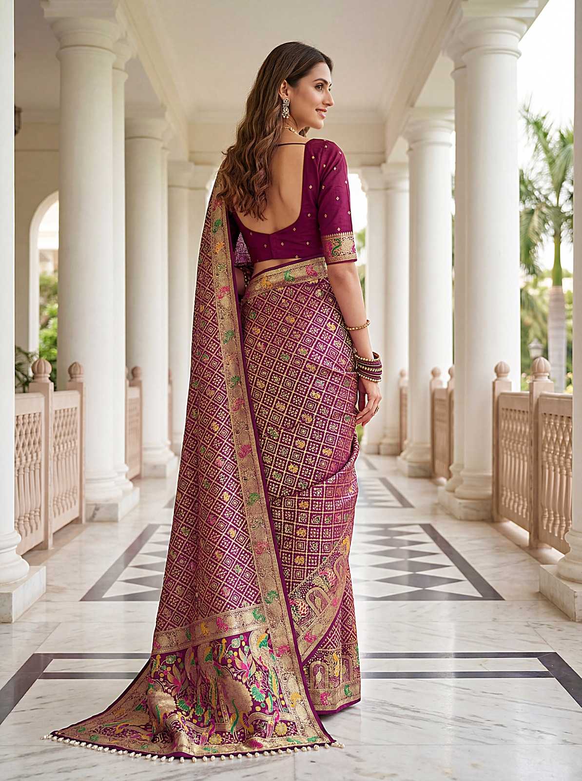 Nylon Designer Saree