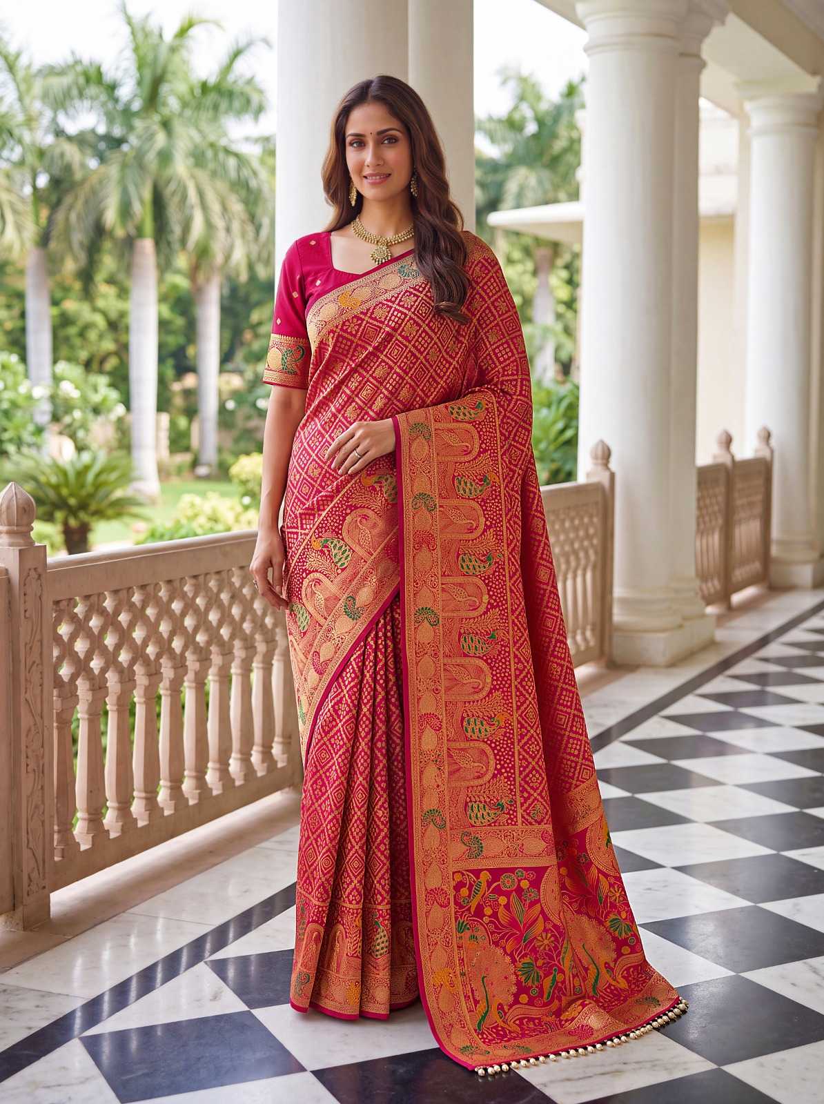 Nylon Designer Saree