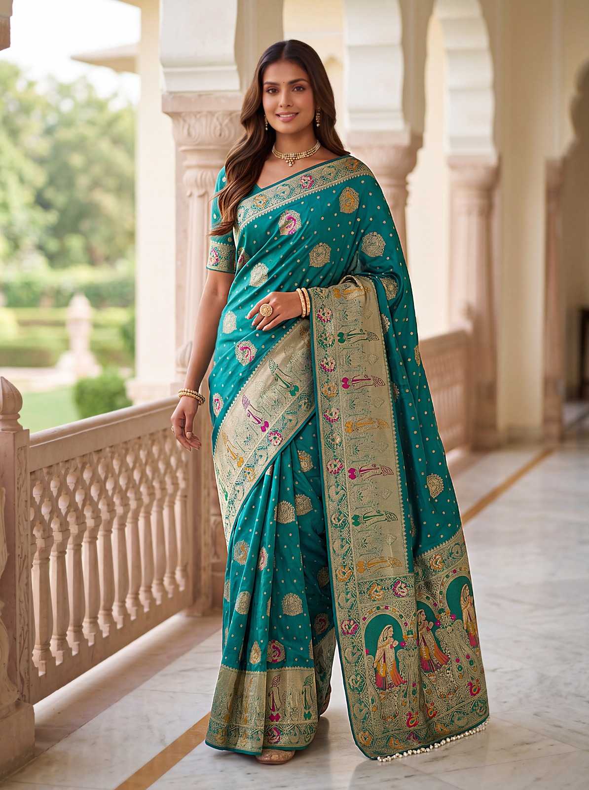 Nylon Designer Saree