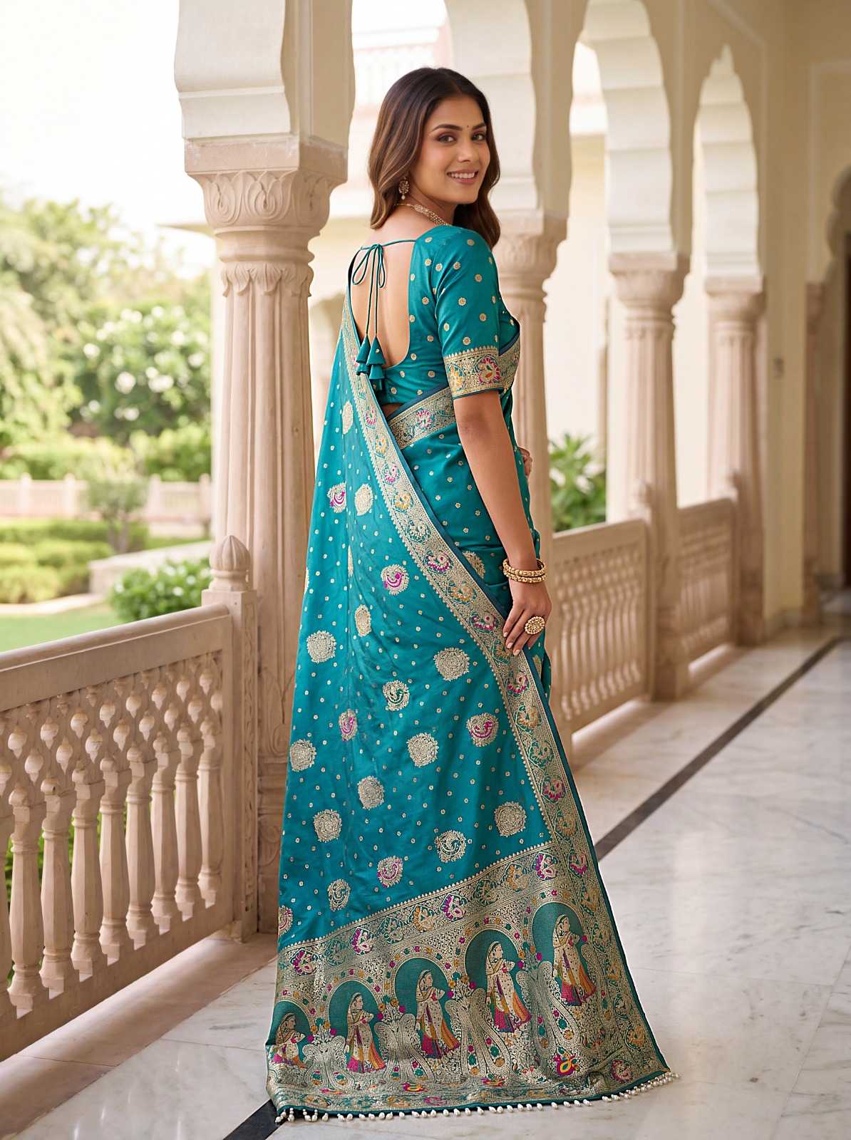 Nylon Designer Saree