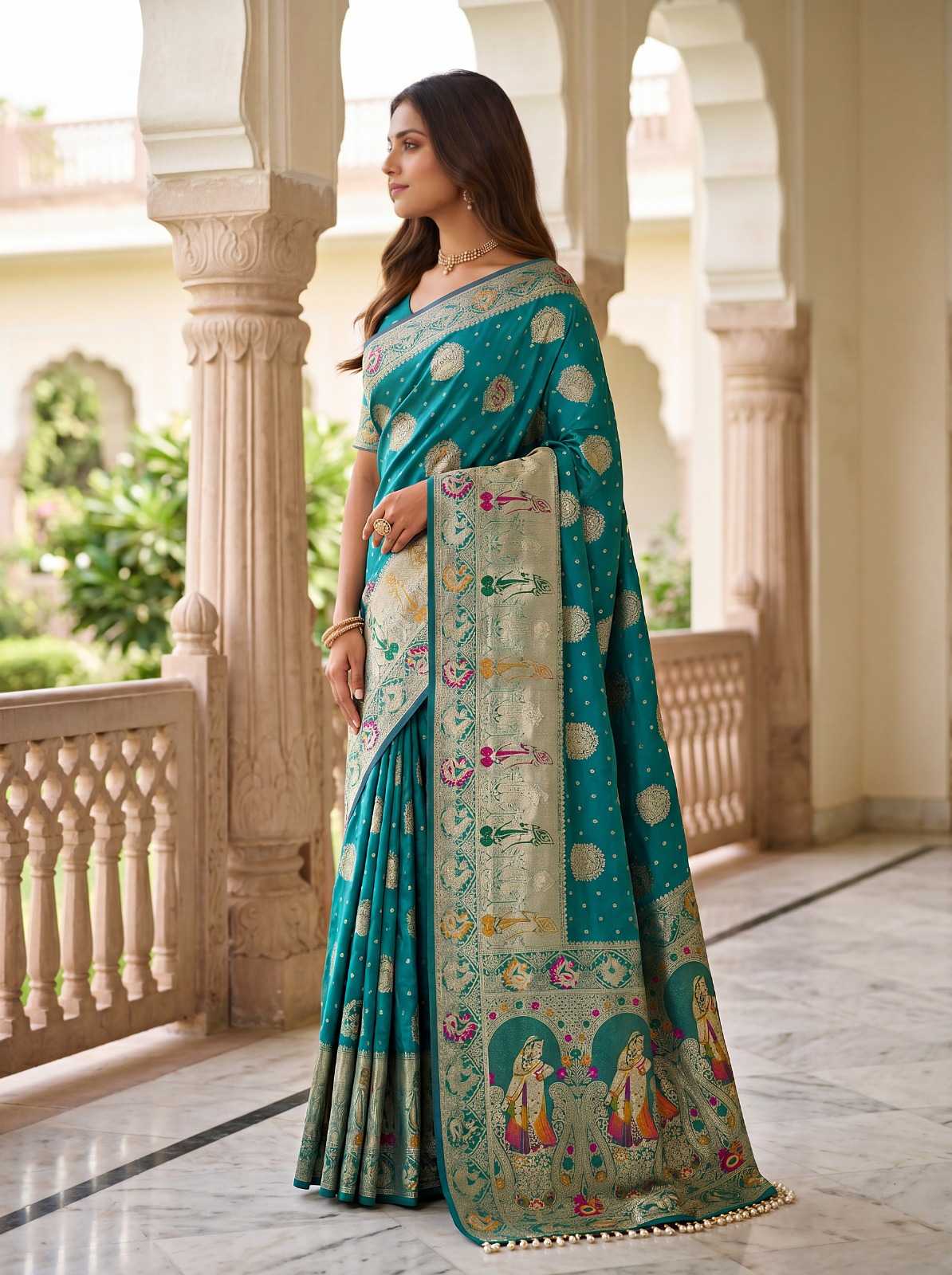 Nylon Designer Saree