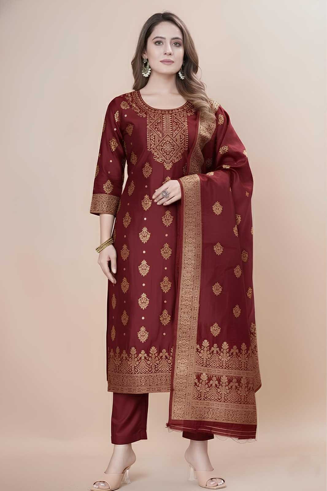 Ladies Silk Suit