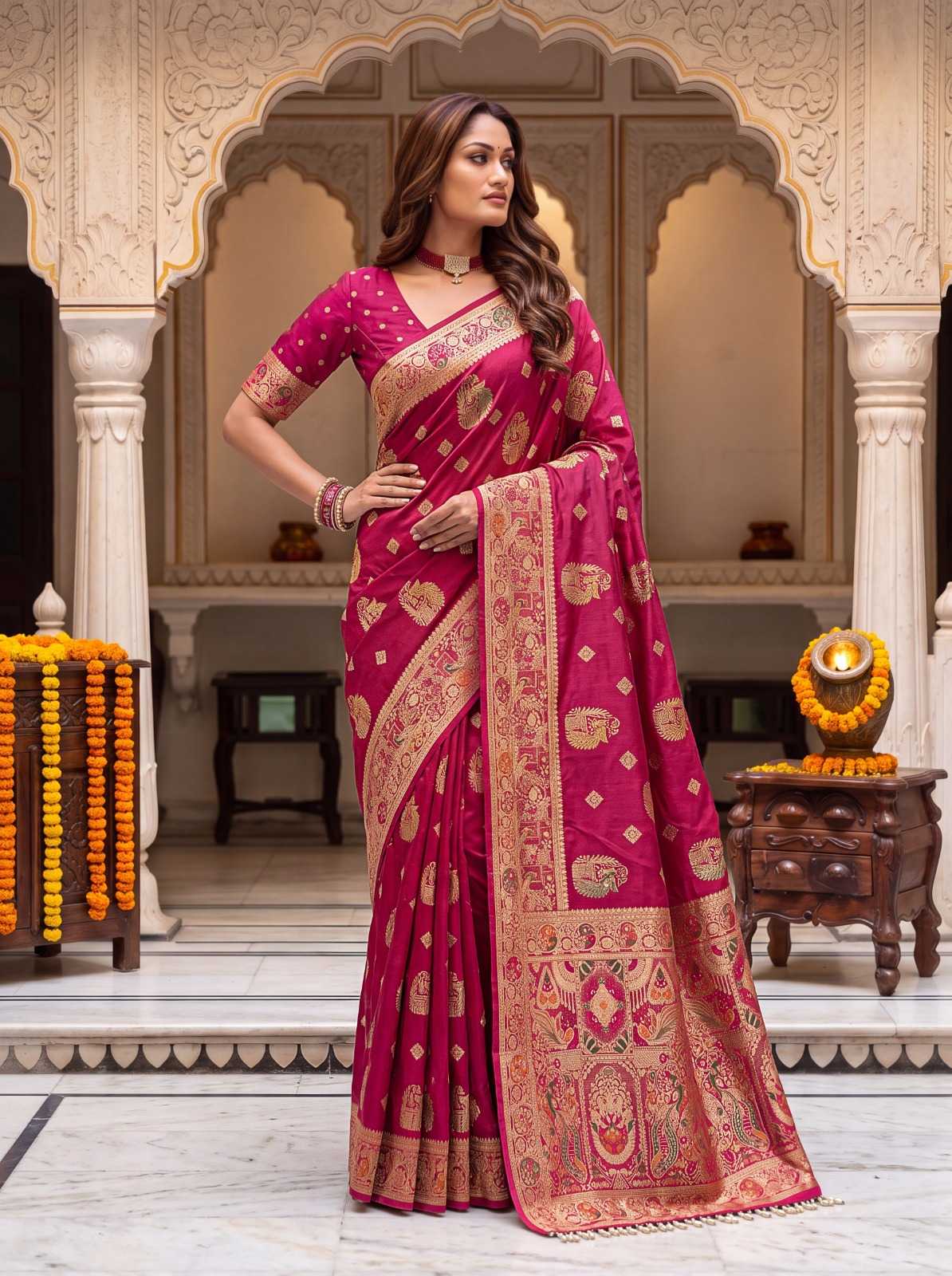 Nylon Designer Saree