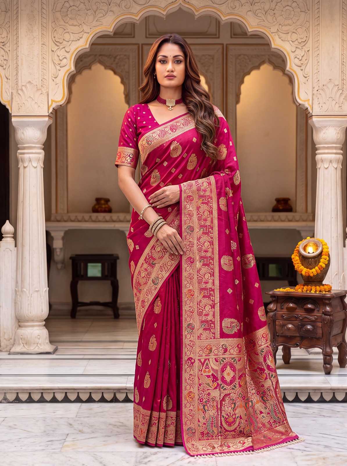 Nylon Designer Saree