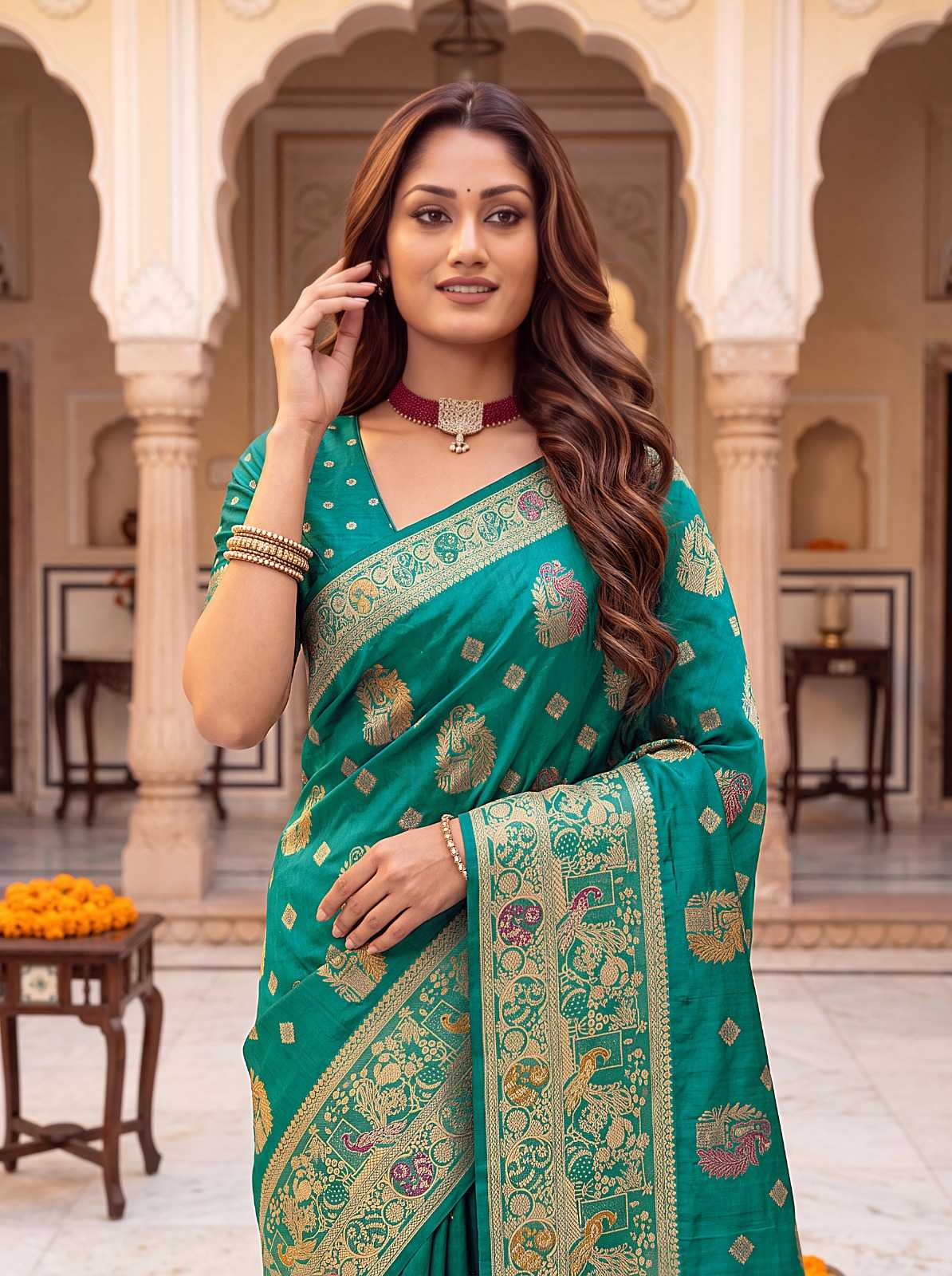 Nylon Designer Saree
