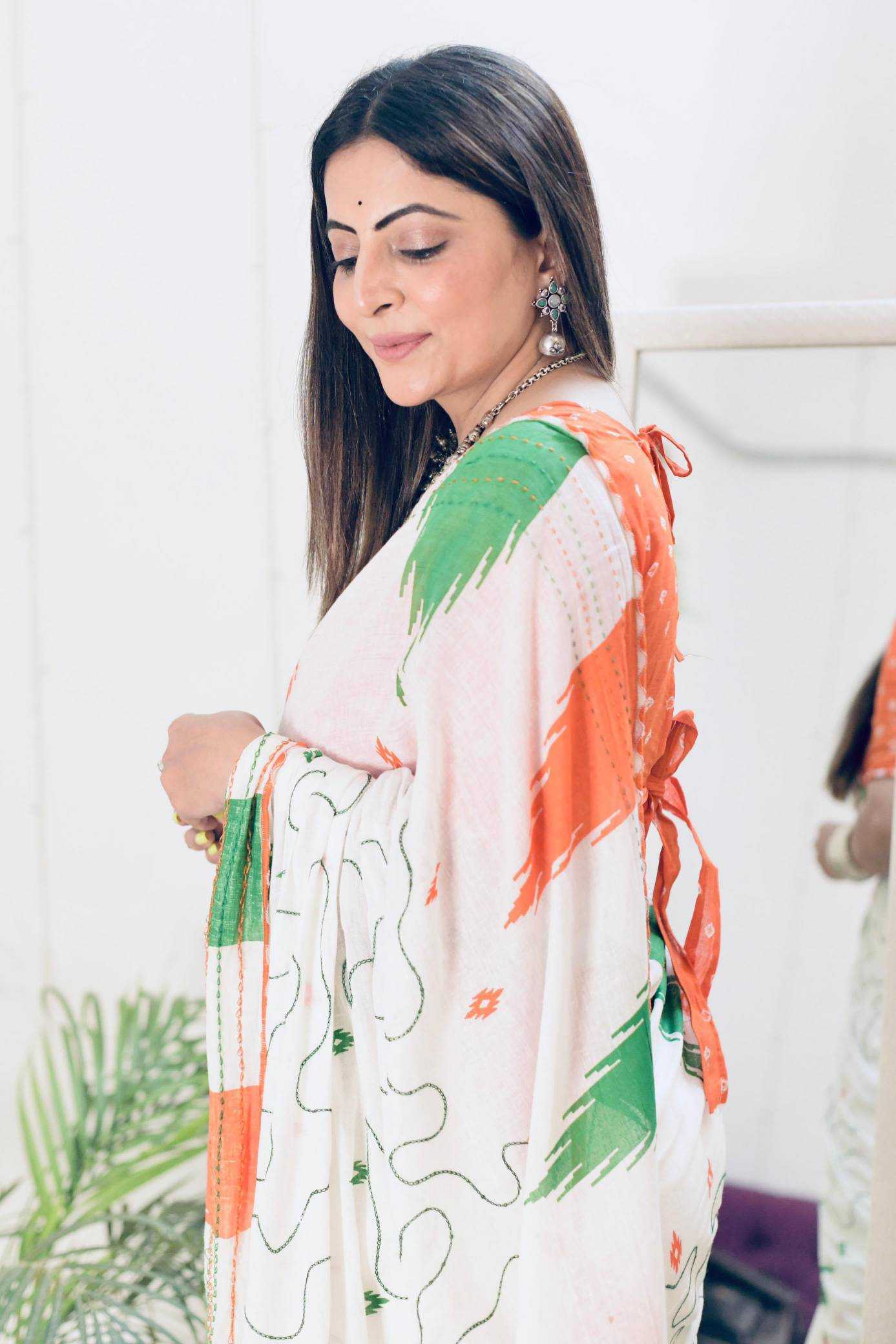 Cotton Hand Work Saree
