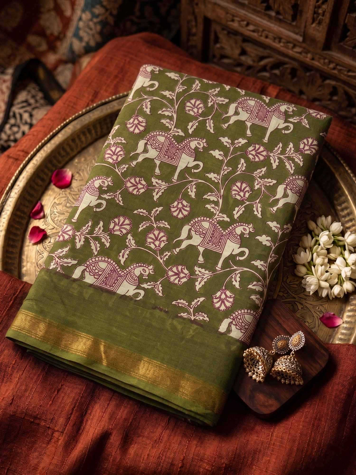 Ashika Cotton Fancy Saree