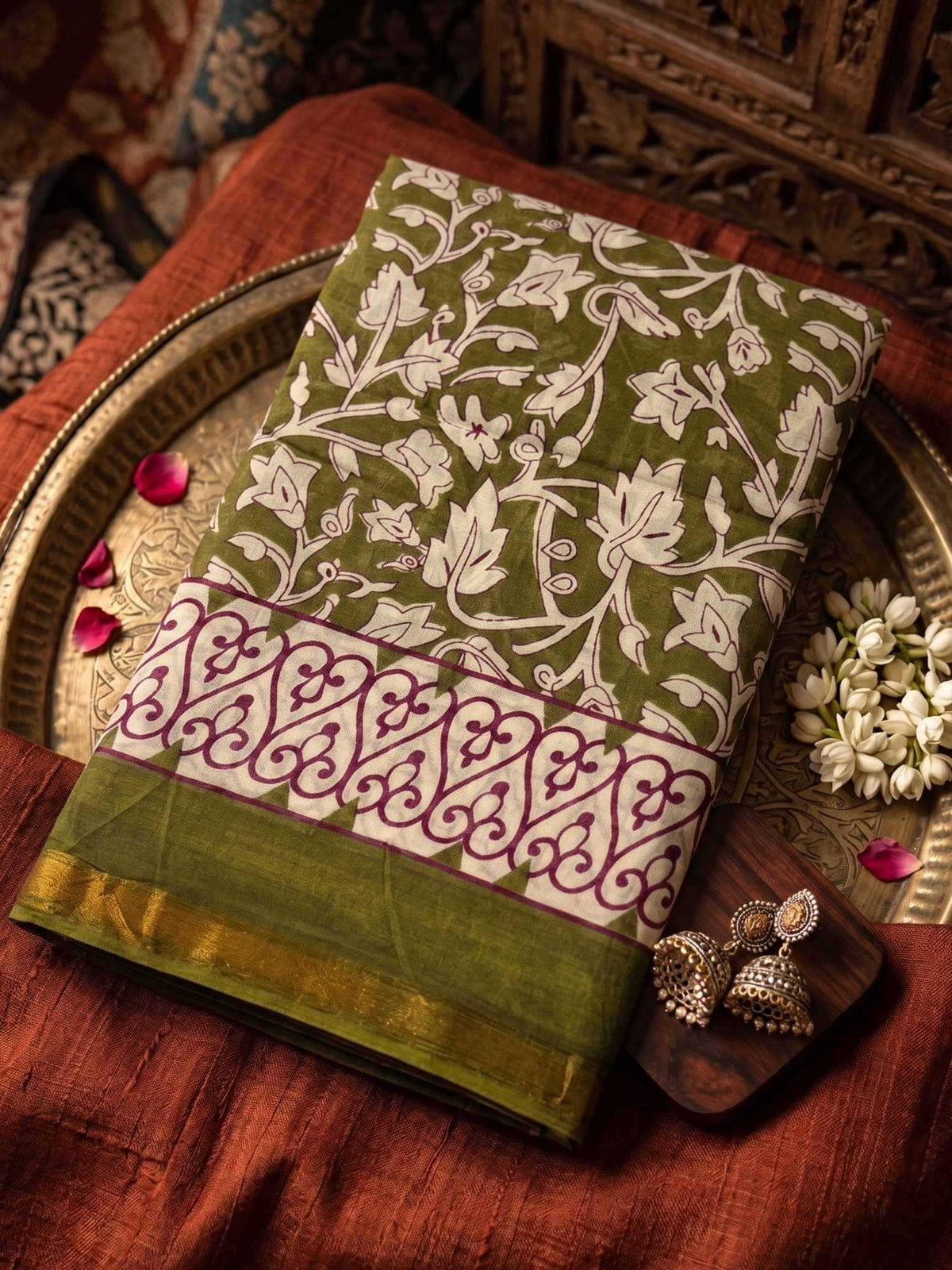 Ashika Cotton Fancy Saree