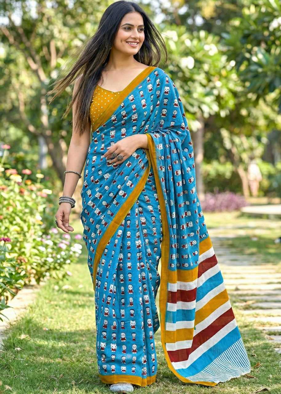 Soft Cotton Designer Saree