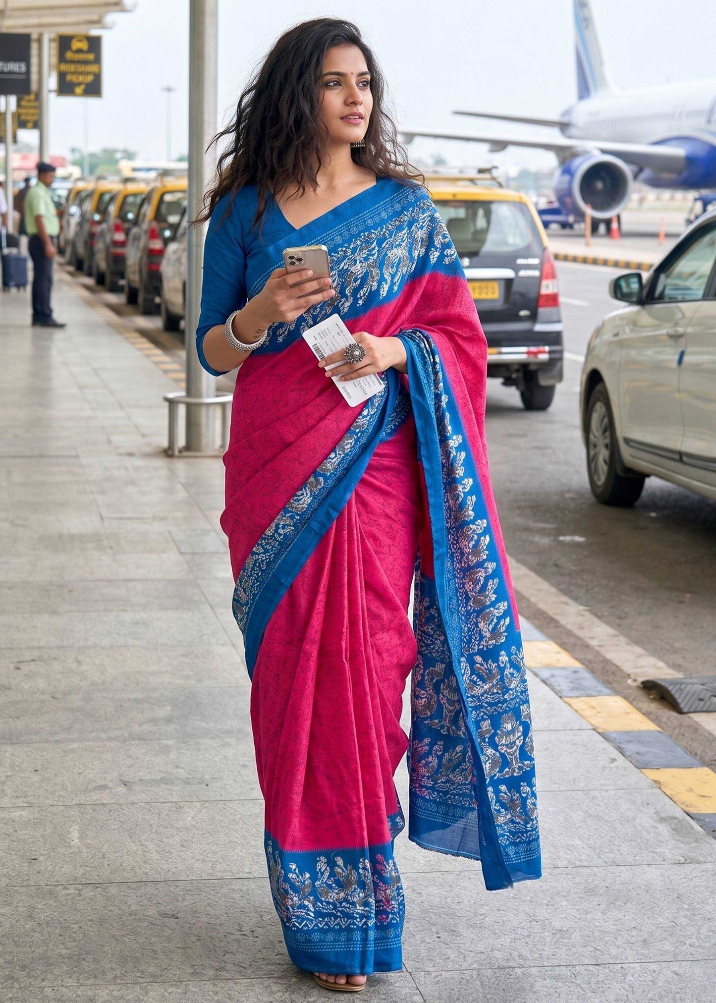 Pure Cotton Printed Saree