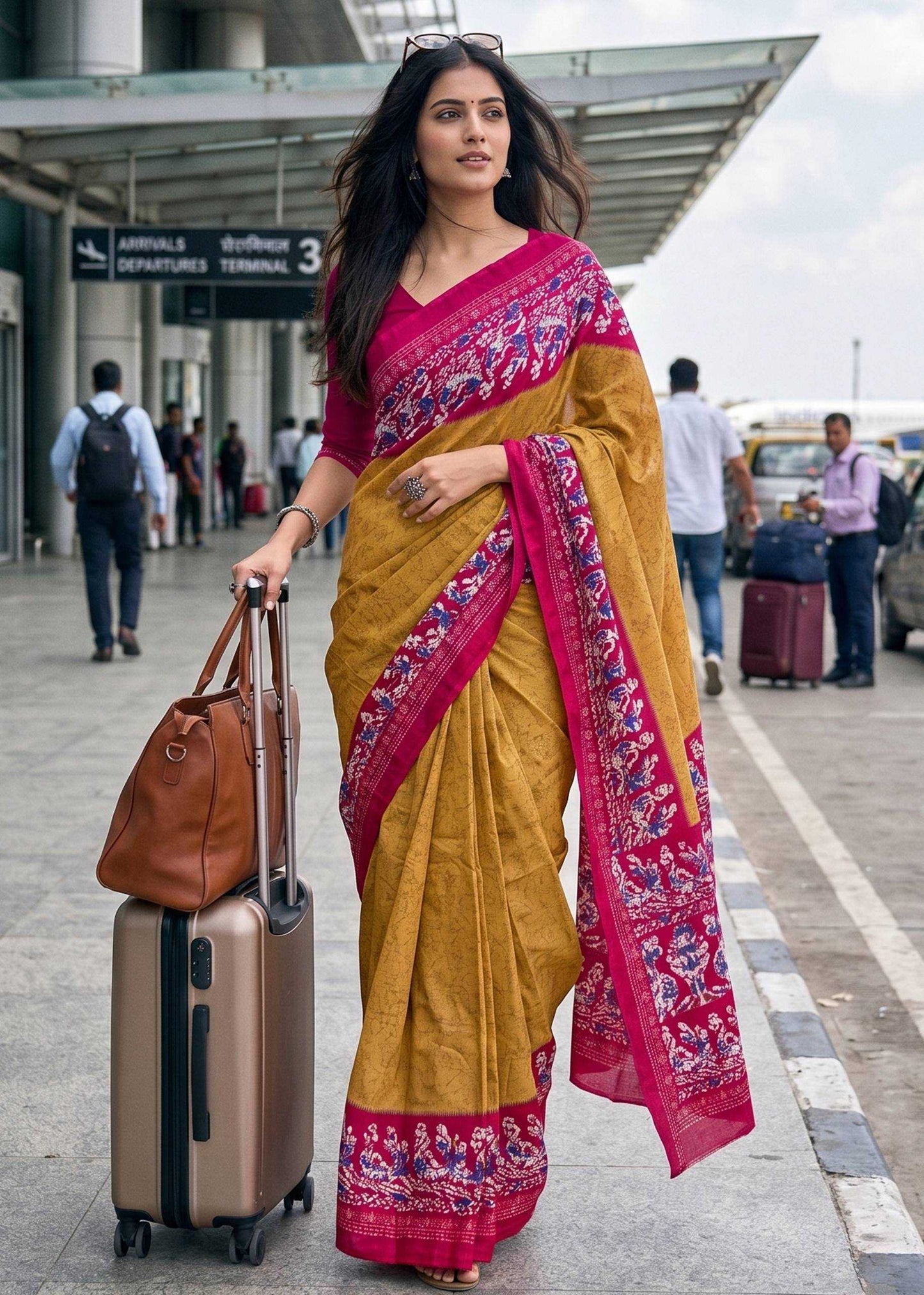 Pure Cotton Printed Saree