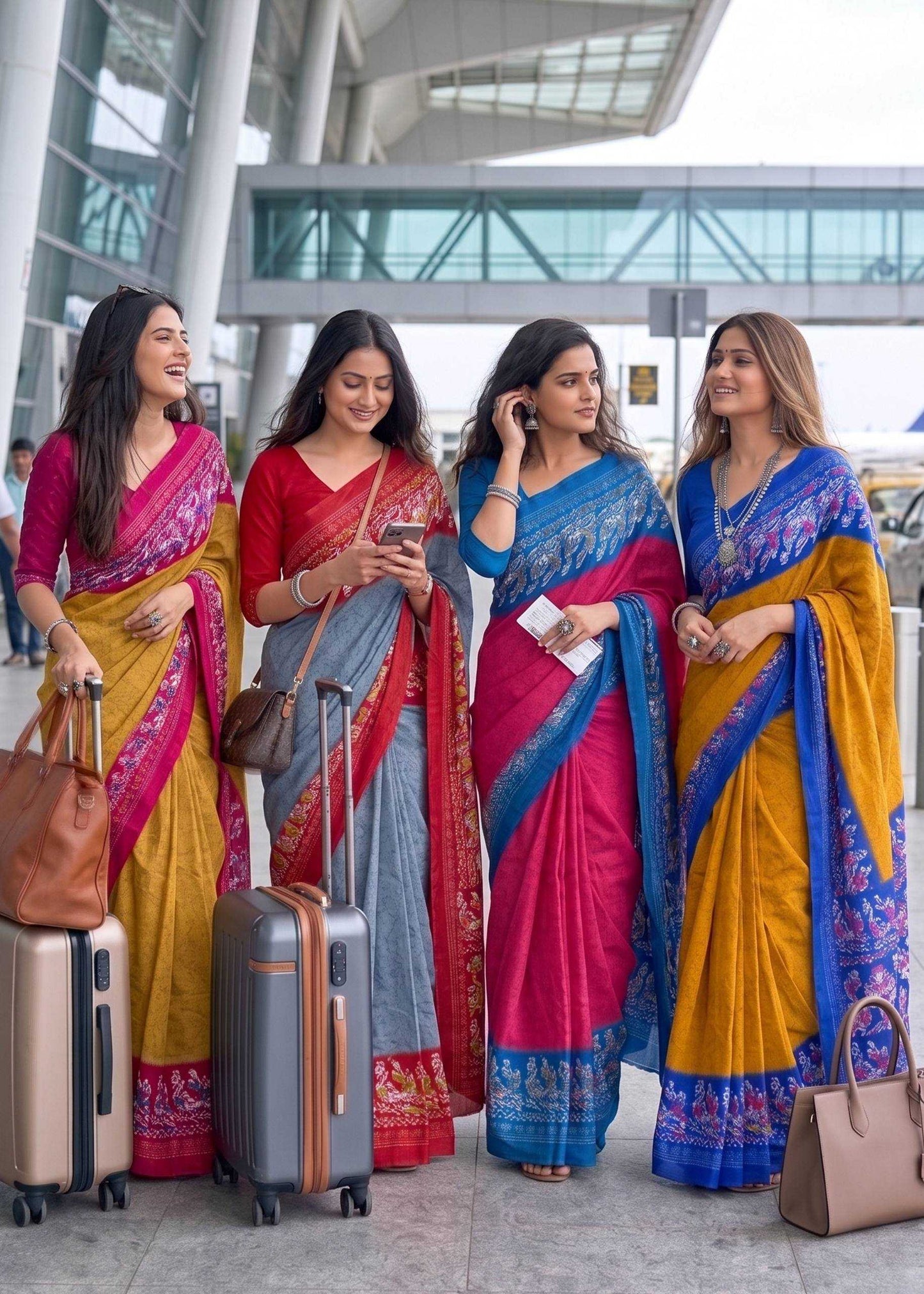 Pure Cotton Printed Saree