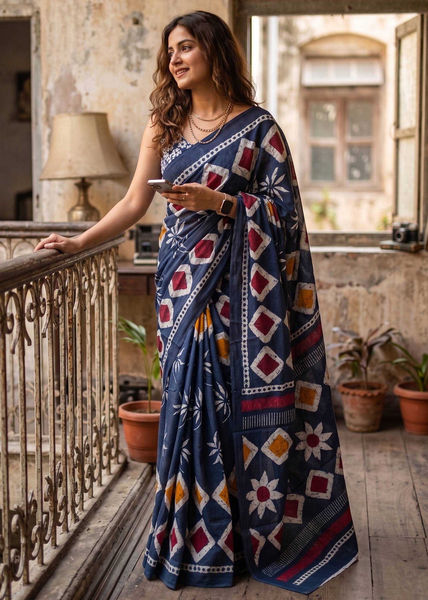 Soft Cotton Batik Saree