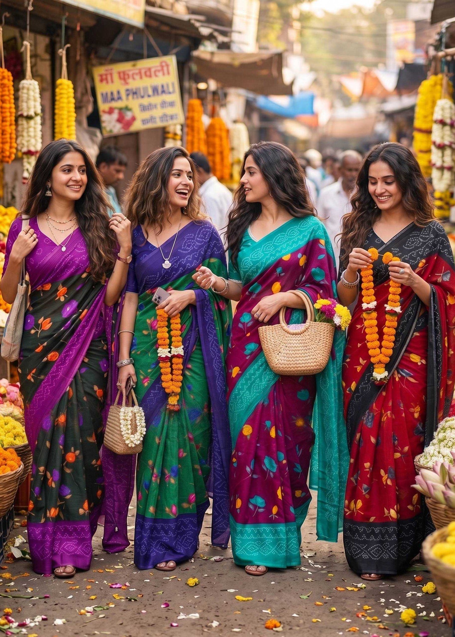 Cotton Block Print Saree
