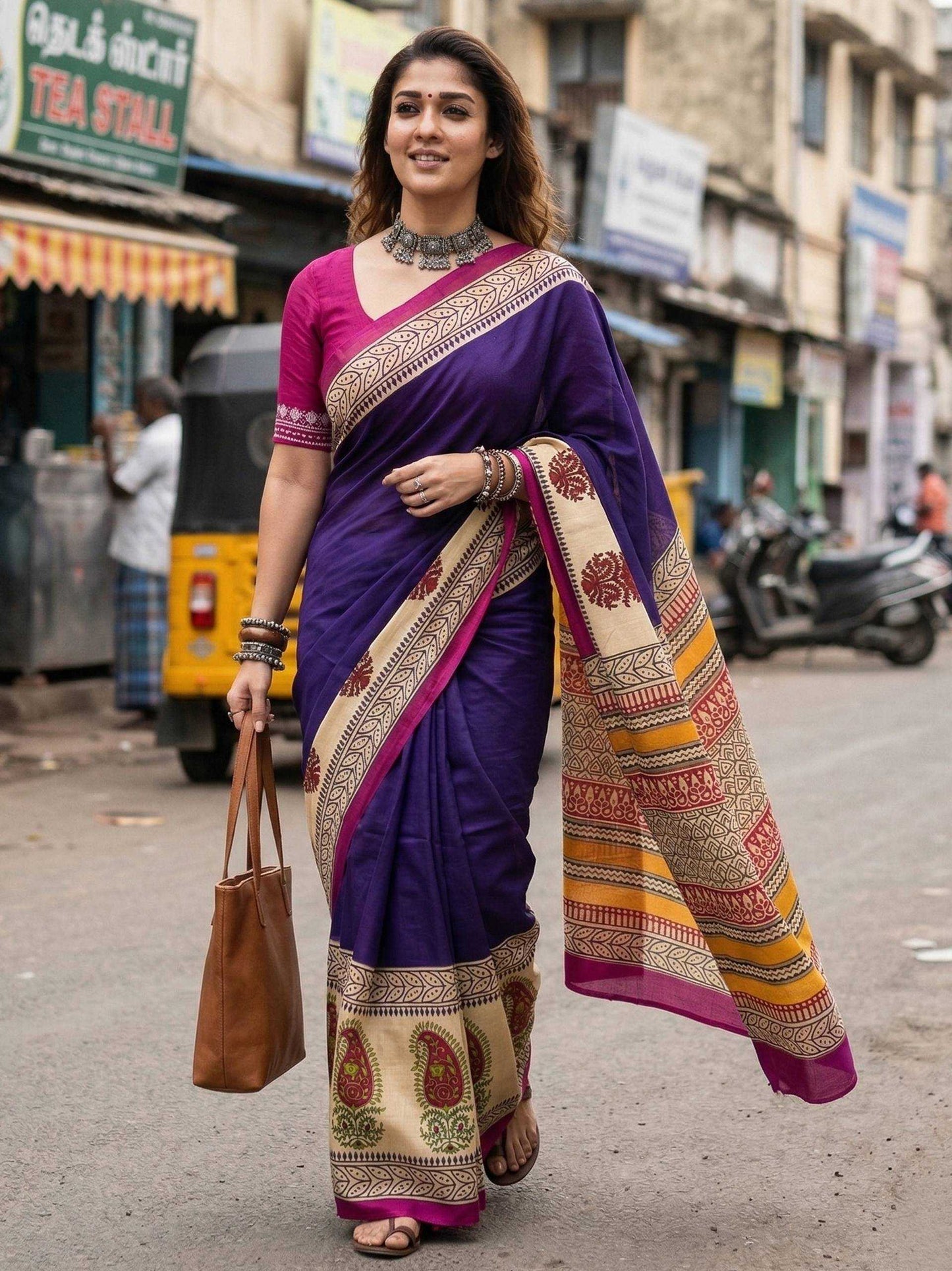 Pure Cotton Ajrakh Saree