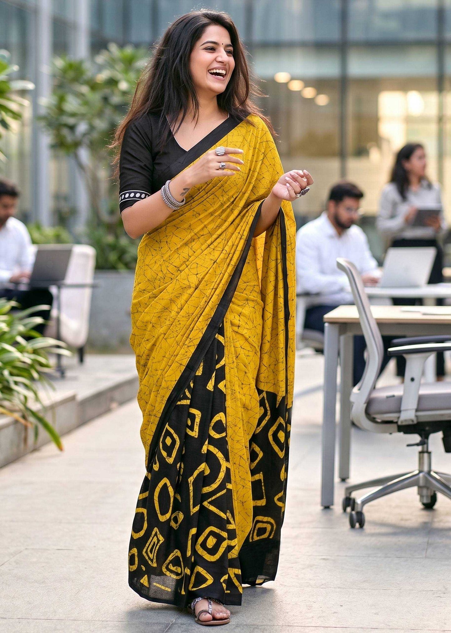Soft Cotton Designer Saree