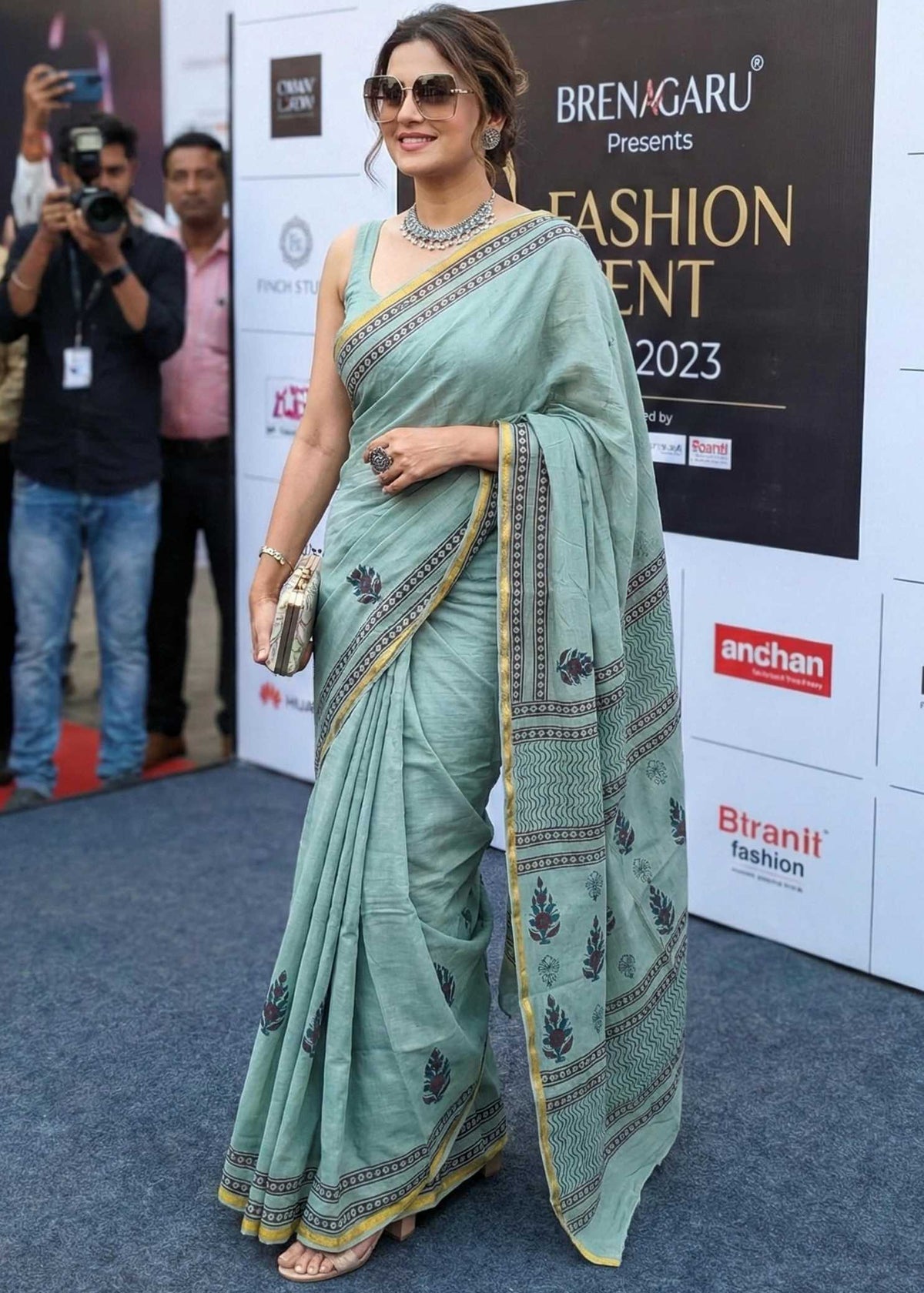 Cotton Zari Border Saree