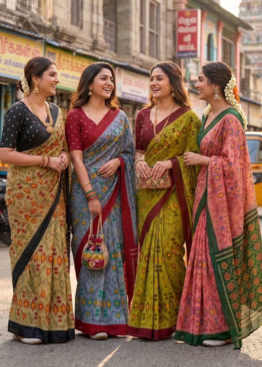 Soft Cotton Printed Saree