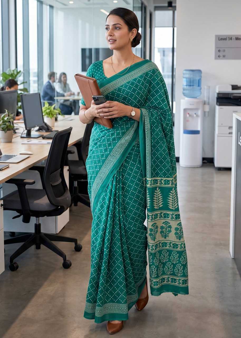 Cotton Hand Work Saree