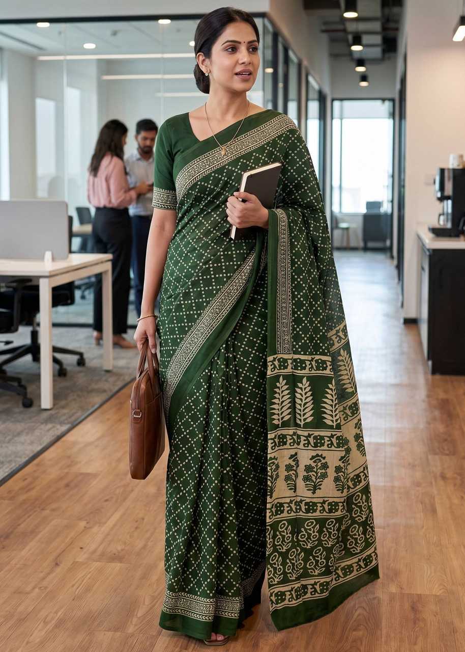 Cotton Hand Work Saree