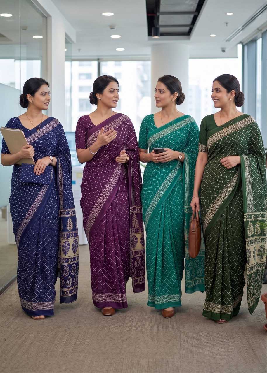 Cotton Hand Work Saree