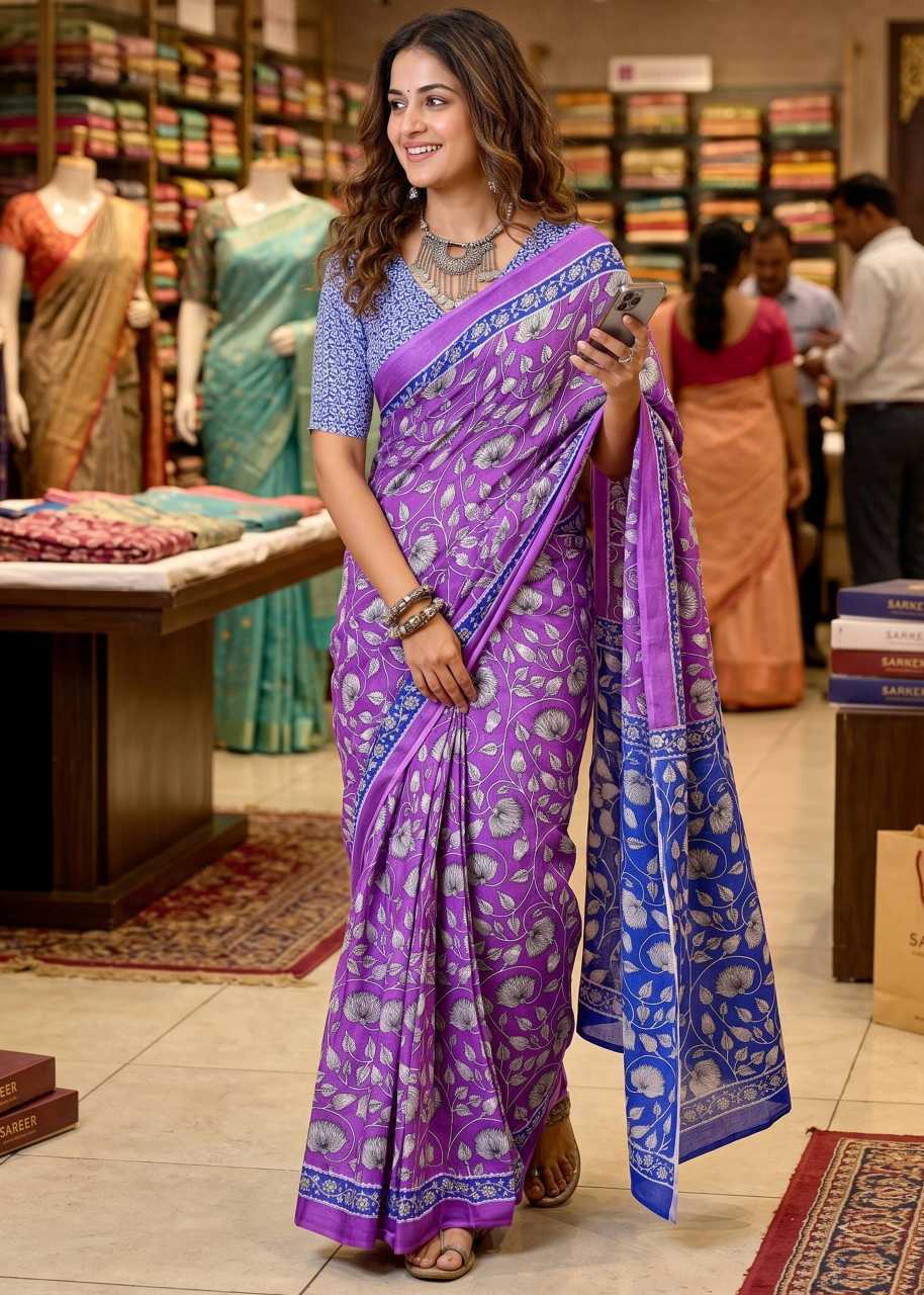 Cotton Hand Work Saree