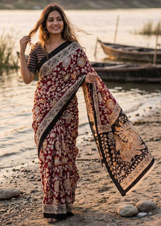 Pure Cotton Block Print Saree