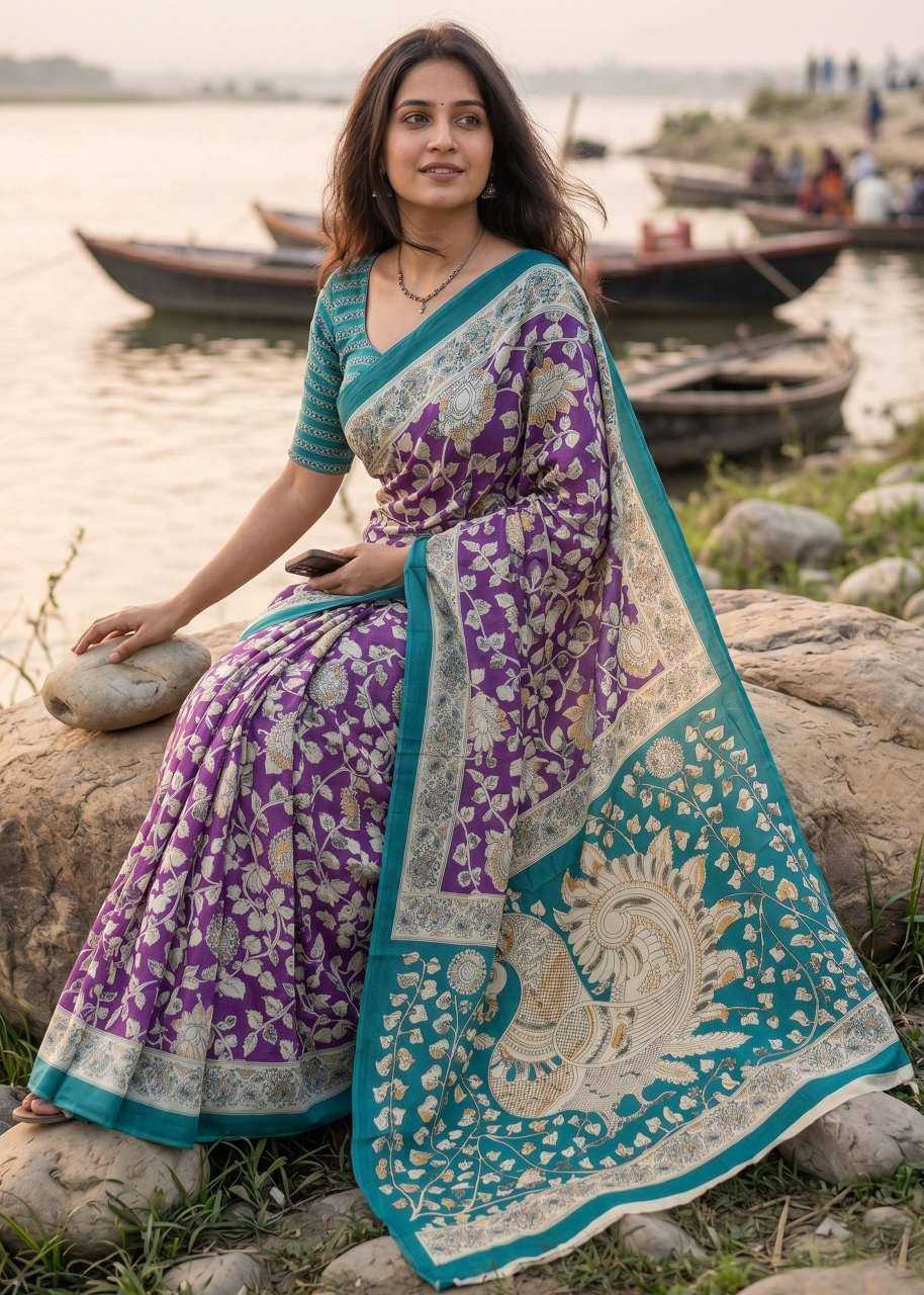 Pure Cotton Block Print Saree