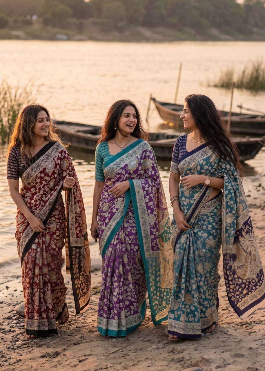 Pure Cotton Block Print Saree
