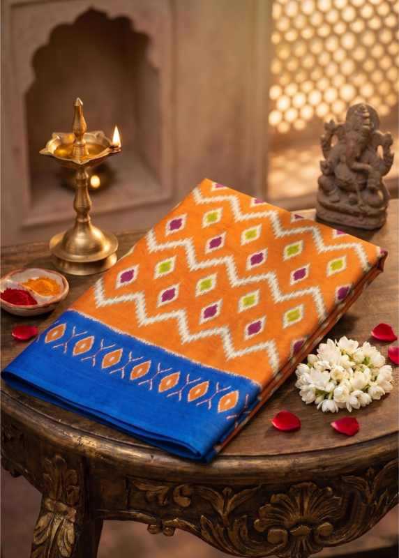 Handloom Silk Ikkat Saree