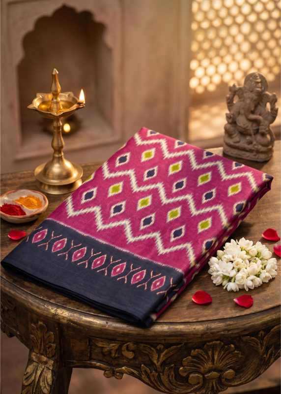 Handloom Silk Ikkat Saree